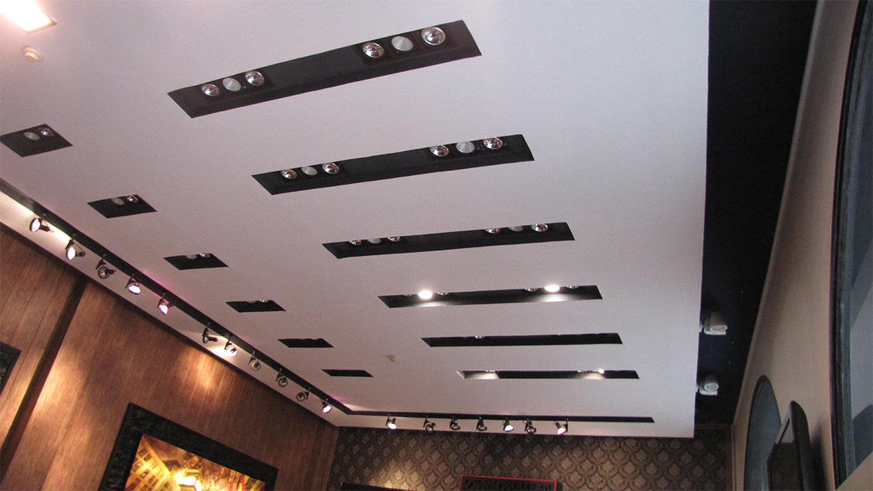 نورپردازی سقف کاذب و نصب چراغ ریلی